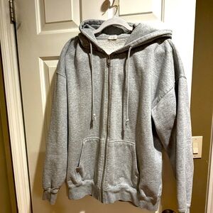 BRANDY MELVILLE Oversized Heather grey  Christy hoodie - one size - LIK…